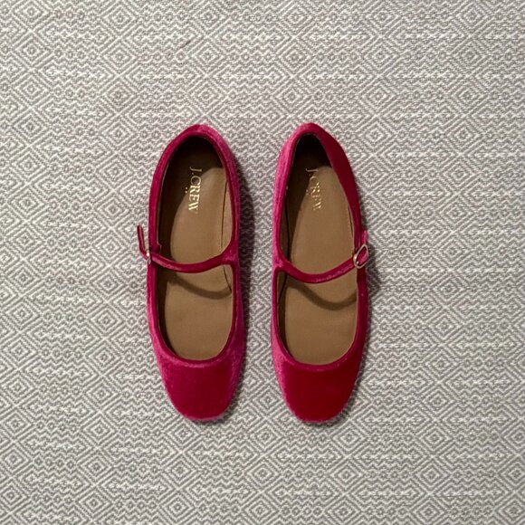 Velvet Mary Jane Flats *Brand New* - Picture 5 of 8